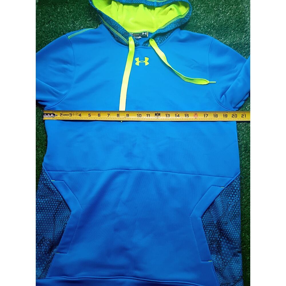 Under Armour Men's Blue Hooded Sweatshirt sm - Picture 4 of 6